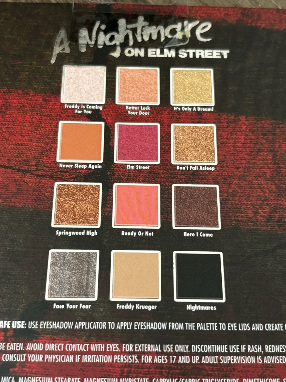 A Nightmare On Elm Street • Freddy Krueger 12-Shade Eyeshadow Palette